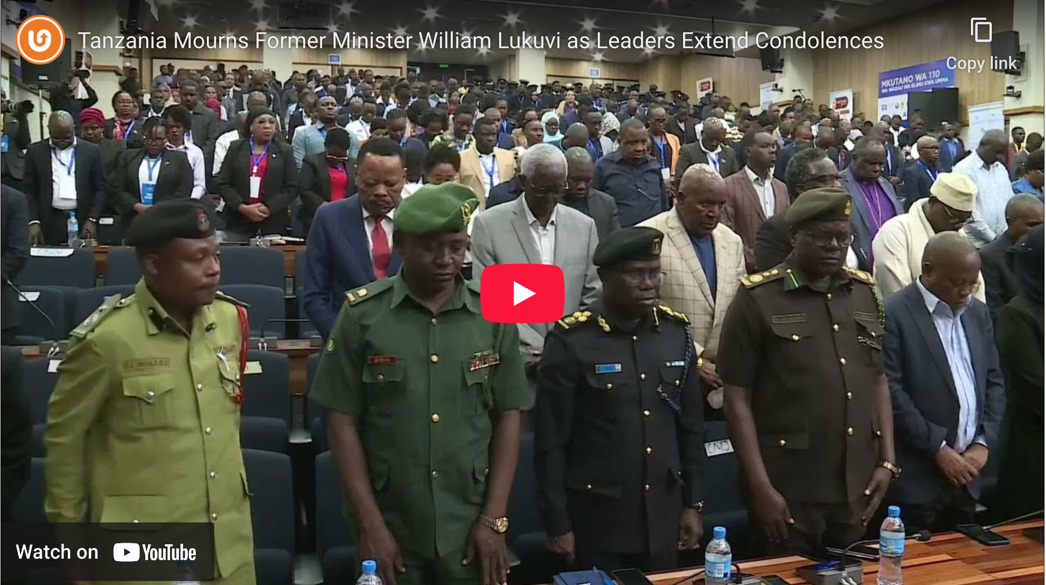 Tanzanian leaders paying tribute to former minister William Lukuvi following announcement of his passing