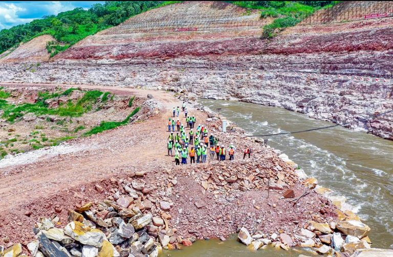 Deputy Energy Minister Salome Makamba inspecting the Malagarasi Hydropower Project construction site in Uvinza, Kigoma Region.