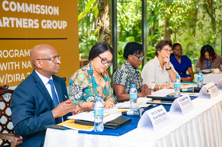 Tanzania National Planning Commission officials meeting development partners in Dar es Salaam to discuss FYDP IV and Vision 2050 cooperation