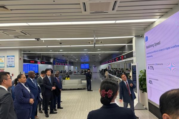 Hon. Angellah Jasmine Mbelwa Kairuki, Tanzania’s Minister for Communications and Information Technology, during an official working visit to China to strengthen digital economy and smart city cooperation.