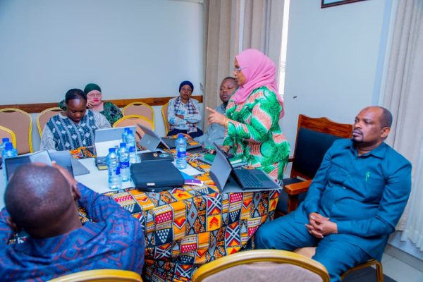 Members of the Parliamentary Standing Committee on Lands, Natural Resources and Tourism during a briefing session with the Ministry of Natural Resources and Tourism in Dodoma, commending the Ministry for strong performance in conservation and tourism development.