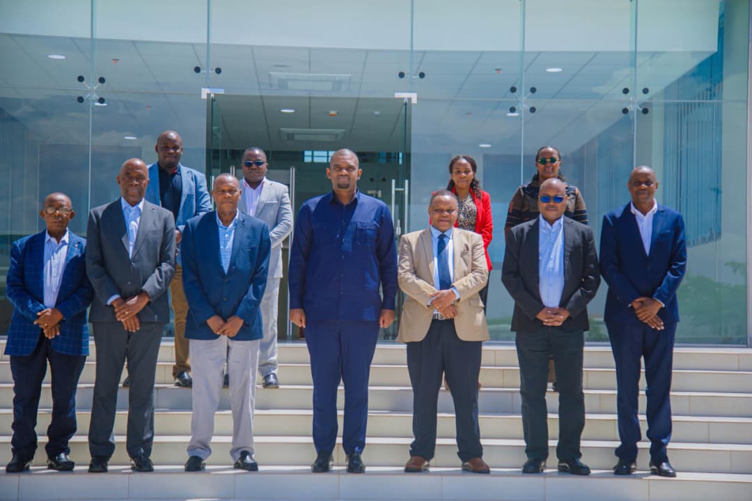 Energy Minister Hon. Deogratius Ndejembi meeting PBPA Advisory Board members at the Ministry of Energy offices in Mtumba Government City, Dodoma.