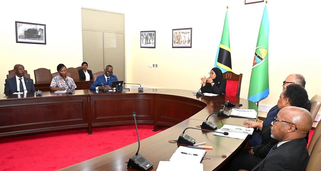 President Samia Suluhu Hassan meeting WHO Regional Director for Africa Prof. Mohamed Y. Janabi at State House in Dar es Salaam on February 27, 2026