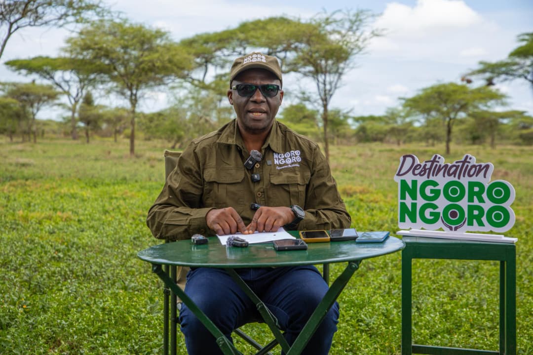 Launch of the Destination Ngorongoro brand in Ndutu, showcasing wildlife landscapes and tourism stakeholders at the Ngorongoro Conservation Area.