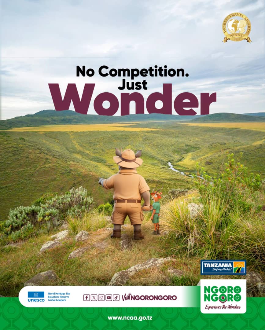 Africa’s #1 Attraction We don’t compete. We don’t shout. While others highlight one, we are a destination of many wonders. DESTINATION NGORONGORO - EXPERIENCE THE WONDERS. #visitngorongoro #experiencethewonders #wondersarecalling #destinationngorongoro