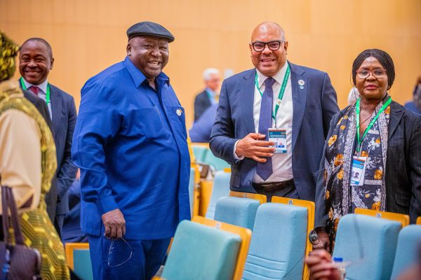 Tanzania’s Foreign Minister Mahmoud Thabit Kombo speaking at the 35th APRM Forum of Heads of State and Government during the African Union Summit in Addis Ababa, February 2026.