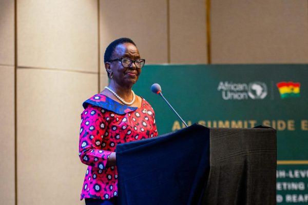Amb. Liberata Mulamula representing GIMAC at the High-Level Breakfast Meeting on Financing and Reaffirming Africa’s Gender Commitments at Skylight Hotel.