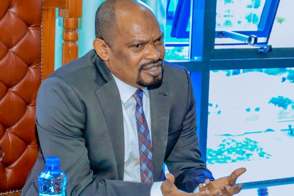 Deputy Minister Hamad Hassan Chande addressing officials from the Department of Heritage during a working session in Dodoma on strengthening heritage tourism and collaboration with Zanzibar.