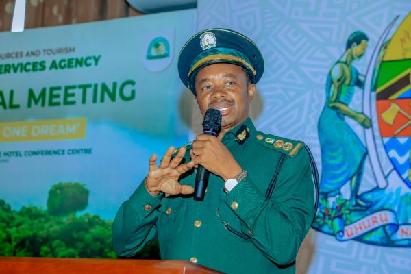 TFS Commissioner Prof. Dos Santos Silayo addressing leaders during the Fourth TFS Leadership Conference in Morogoro, 19 February 2026.