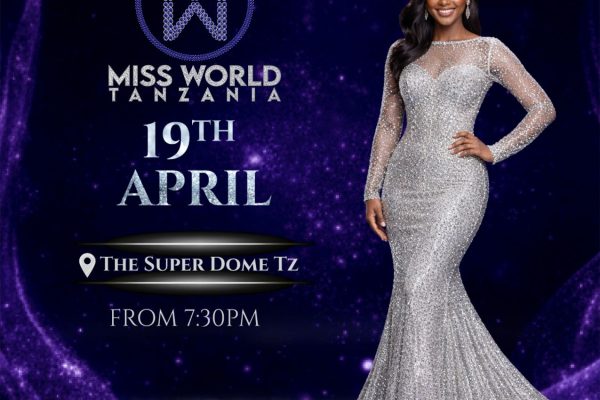 Promotional announcement marking the 60-day countdown to Miss World Tanzania 2026, celebrating Beauty With a Purpose and Tanzania’s participation in the 75th Anniversary of Miss World.