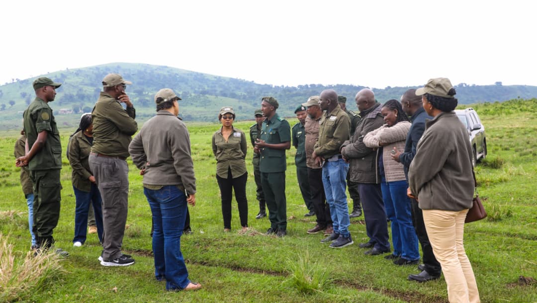Ngorongoro Board of Directors led by Dr. Harrieth Mtae during an official visit to the Ngorongoro Crater in the rainy season