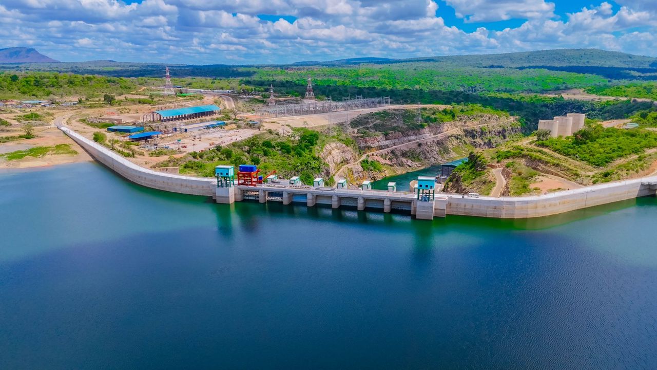 JNHPP Steering Committee members inspecting power generation facilities at the Julius Nyerere Hydropower Dam during an official visit on February 26, 2026.