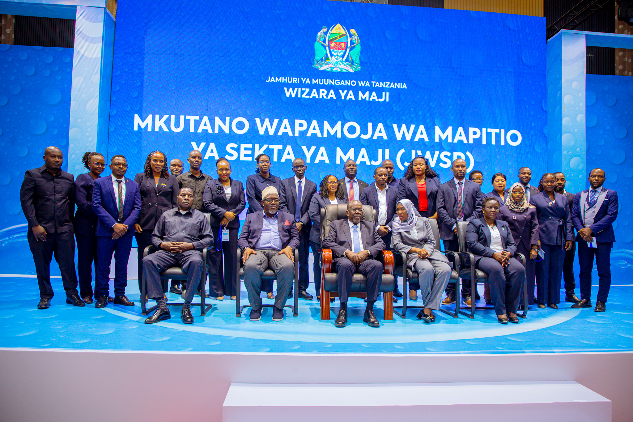 Finance Minister Khamis Omar speaking at Joint Water Sector Review meeting in Morogoro with government officials and stakeholders