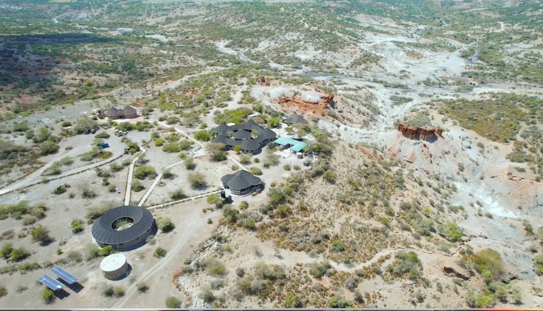 A panoramic view of Olduvai Gorge within the Ngorongoro Conservation Area, a world-renowned archaeological site known for early human fossils and stone tools.