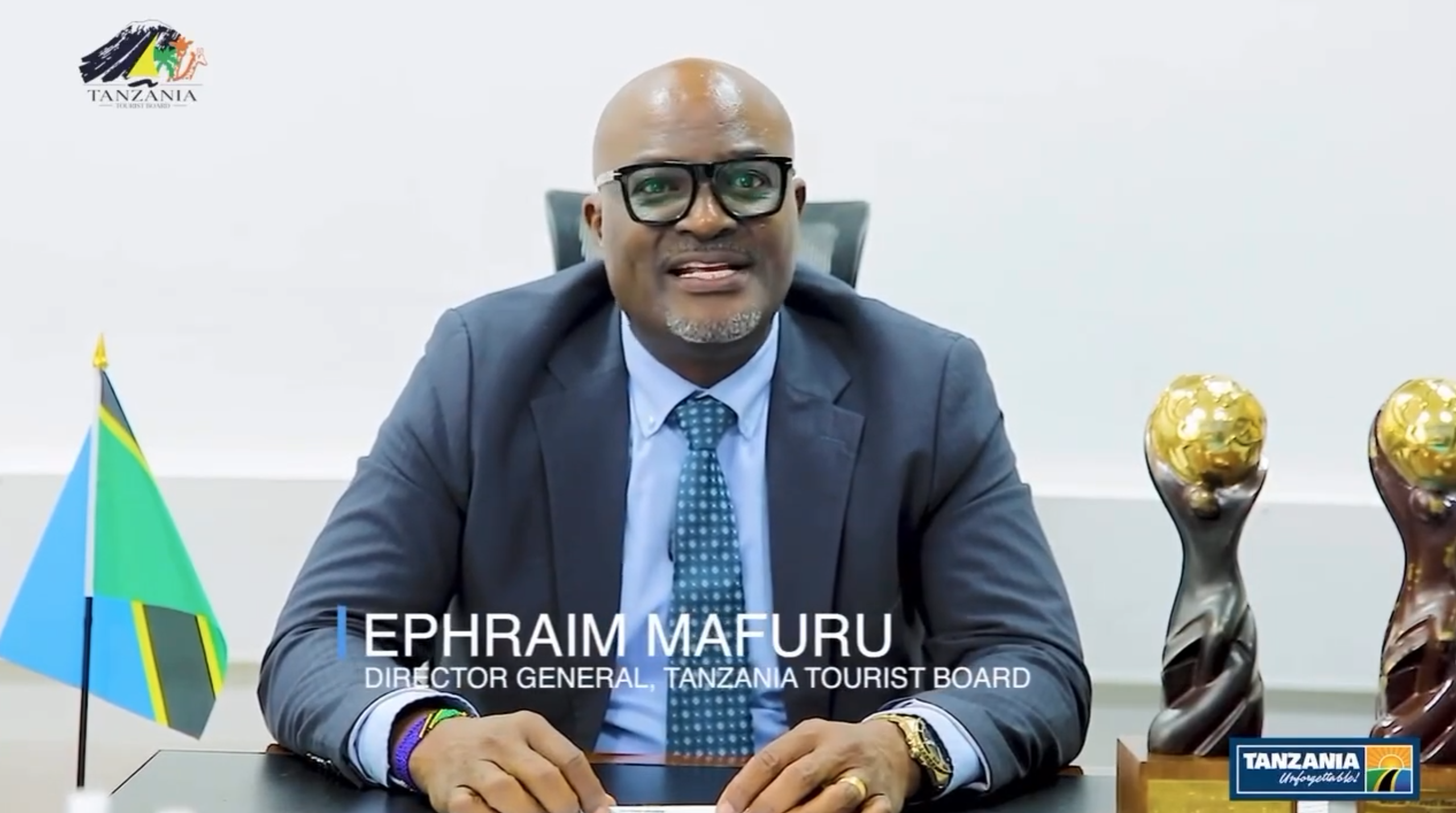 Director General of Tanzania Tourist Board Ephraim Mafuru delivering a World Wildlife Day message emphasizing sustainable tourism and biodiversity conservation.