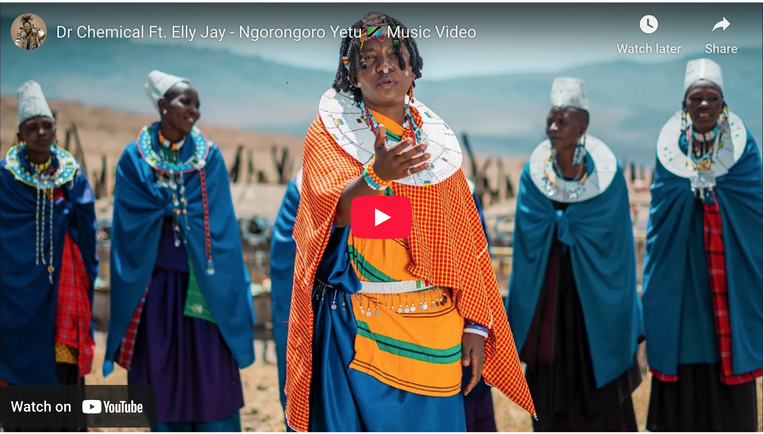 Ngorongoro Tourism Ambassador Dr. Claudia Lubao “Chemical” promoting conservation awareness through music in Tanzania.