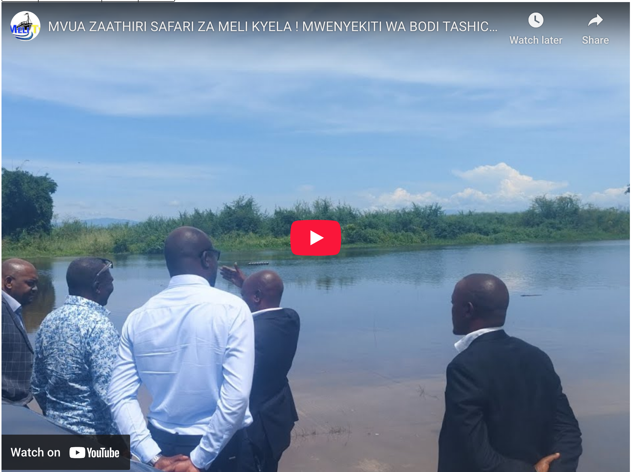Ferry operations disrupted in Kyela due to heavy rains, with rough water conditions affecting transport on Lake Nyasa in southern Tanzania.