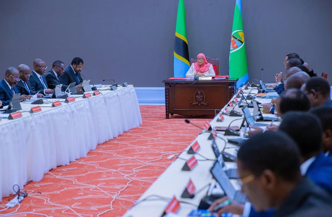 President Samia Suluhu Hassan chairing a Cabinet meeting with government ministers at the State House in Dar es Salaam, Tanzania on March 5, 2026.