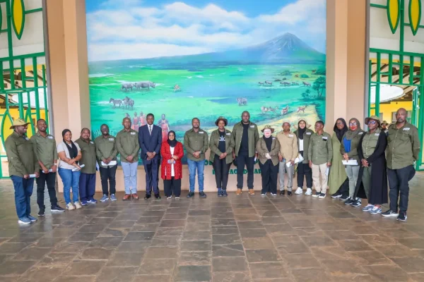 Members of Tanzania’s Parliamentary Committee on Lands, Natural Resources and Tourism visit the Ngorongoro Geopark Museum in Karatu to observe archaeological evidence of early human origins preserved within the Ngorongoro Conservation Area.