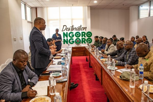 Director General of the Tanzania Tourist Board Ephraim Mafuru meeting a high-level Zambian delegation alongside representatives from Tanzania’s conservation institutions during a benchmarking visit on tourism and wildlife conservation.