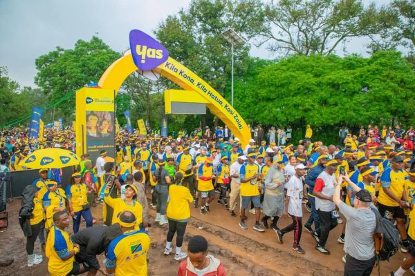 Runners participating in Kilimanjaro Marathon 2026 with Mount Kilimanjaro in the background showcasing Tanzania’s international sporting event