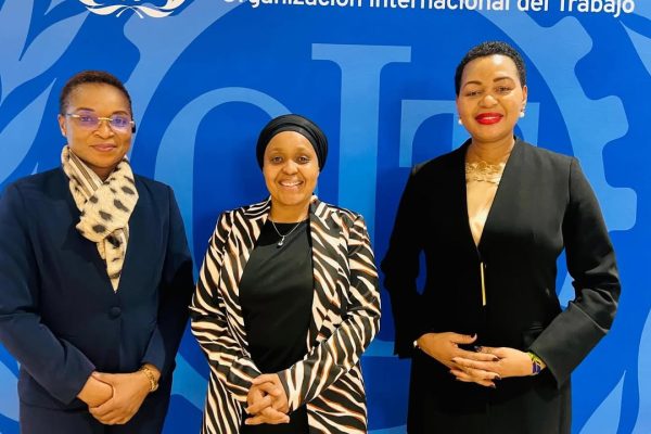 Tanzania delegation led by Zuhura Yunus attending the 356th ILO Governing Body meeting in Geneva, Switzerland