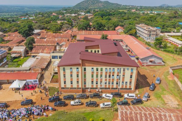 Prime Minister Dr. Mwigulu Nchemba inspecting the newly constructed Mother and Child building at Haydom Lutheran Hospital in Mbulu, Manyara Region on March 2, 2026.