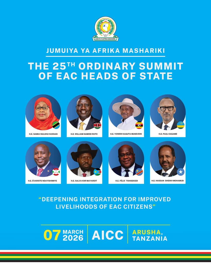 East African Community Headquarters in Arusha, Tanzania, host venue for the 25th Ordinary Summit of EAC Heads of State in March 2026.