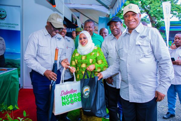 Minister Ashatu Kijaji addressing World Wildlife Day celebrations in Arusha highlighting Tanzania’s international tourism awards and conservation success.