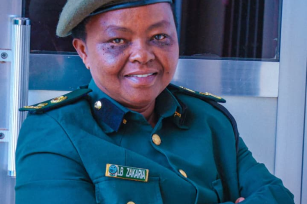 PCOI Lohi Zakaria conducting wildlife conservation activities in the Ngorongoro Crater as part of her 34-year service protecting Tanzania’s natural heritage.
