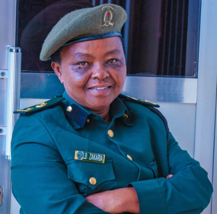 PCOI Lohi Zakaria conducting wildlife conservation activities in the Ngorongoro Crater as part of her 34-year service protecting Tanzania’s natural heritage.