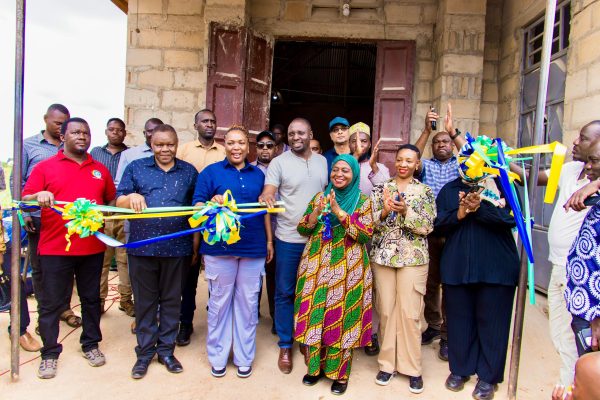 Members of Tanzania’s Parliamentary Energy and Minerals Committee inspect rural electrification projects in Kahama District, Shinyanga Region, where electricity has been extended to villages under the REA program.