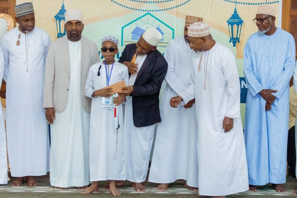 Religious leaders and youth participating in Qur’an memorization competition in Zanzibar