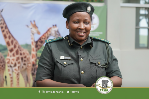 Segoline Tarimo, Assistant Commissioner for Conservation at Tanzania Wildlife Management Authority (TAWA), recognized for her role in promoting wildlife conservation and domestic tourism in Tanzania.