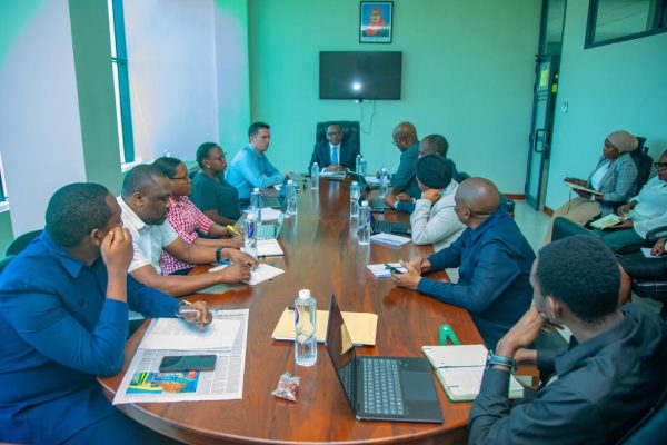 Energy Ministry officials and UNDP representatives meeting in Mtumba Dodoma on renewable energy and efficiency project implementation