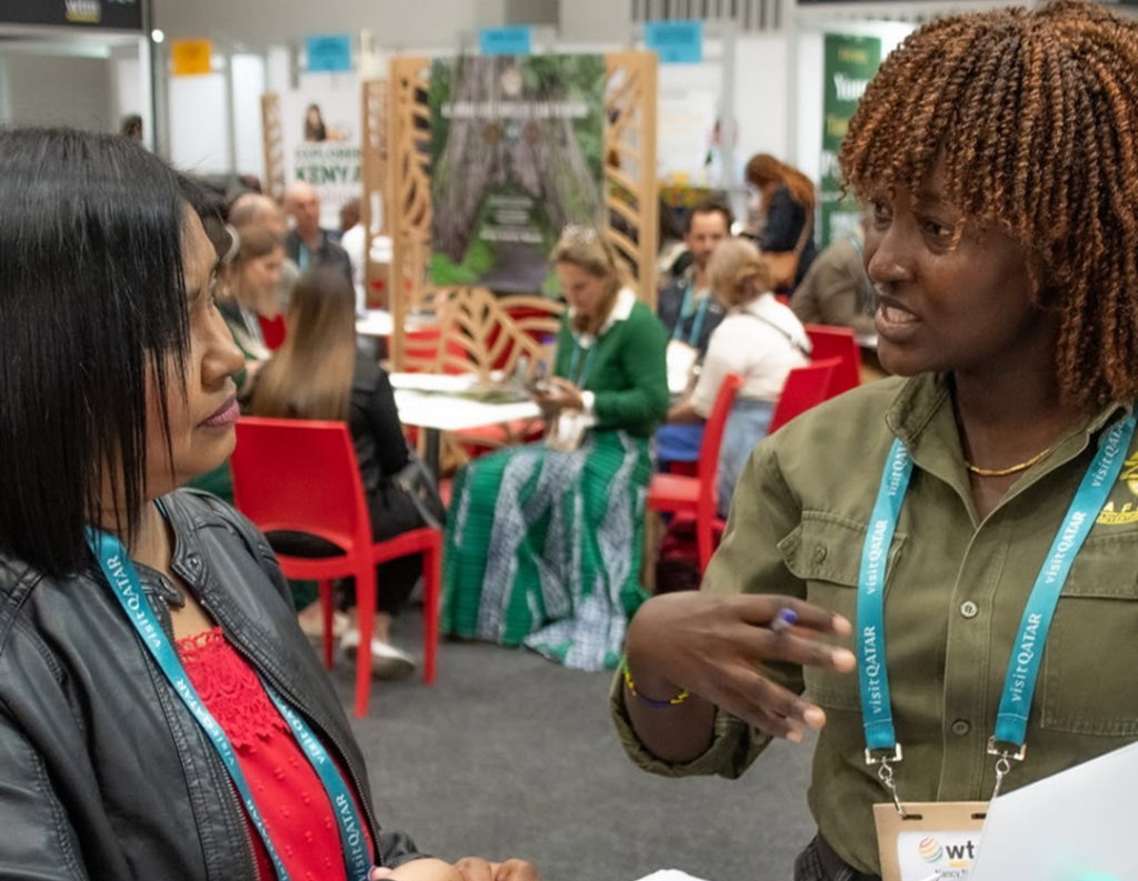 Zara Tanzania Adventures presenting Tanzania and Zanzibar tourism experiences at WTM Africa 2026, showcasing safari and beach destinations in Pretoria, South Africa.
