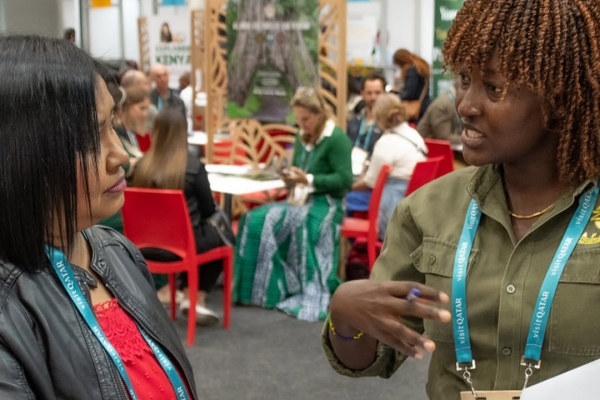 Zara Tanzania Adventures presenting Tanzania and Zanzibar tourism experiences at WTM Africa 2026, showcasing safari and beach destinations in Pretoria, South Africa.