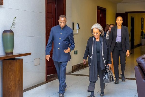 Former Ethiopian President Sahle-Work Zewde arriving at Julius Nyerere International Airport for an official working visit to participate in AWLN leadership engagements.