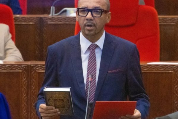 Hon. Simai Mohammed Said taking the Oath of Allegiance as a nominated Member of Parliament at Dodoma Parliament, Tanzania, April 1, 2026