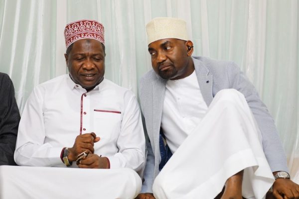 Tanzanian leaders attending memorial prayers at CCM Kisiwandui in Zanzibar honoring Abeid Amani Karume on the 54th anniversary of his passing