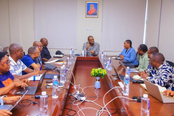 Tanzania Energy Minister Deogratius Ndejembi meeting petroleum sector officials in Dodoma to discuss fuel prices and supply