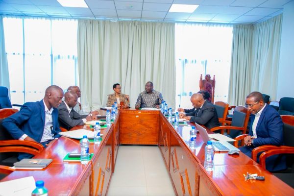 Hassan Abbasi in discussions with Doreen S. Katusiime during a study tour in Tanzania on wildlife conservation and anti-poaching initiatives.