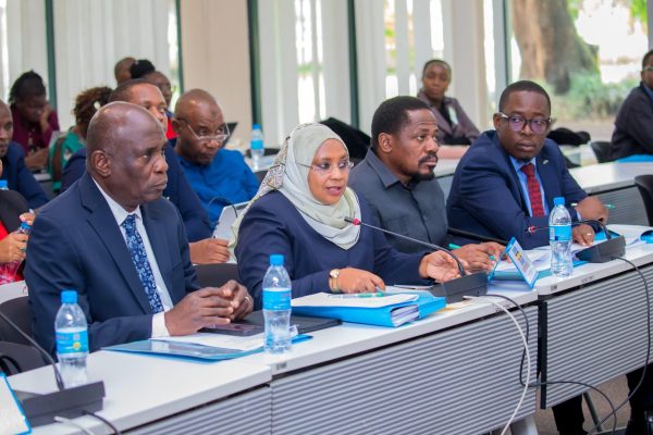 Ashatu Kijaji addressing EAC ministers during the Sectoral Council on Environment and Natural Resources meeting in Arusha, advocating for stronger regional collaboration on sustainability and climate action.