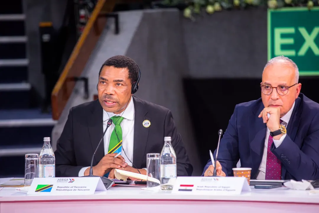Prime Minister Mwigulu Nchemba participating in the Africa–France Joint Dialogue on Agriculture in Nairobi alongside African and international leaders discussing food systems, agribusiness, and agricultural investment.