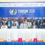 Hon. Dr. Ngwaru Jumanne Maghembe addressing delegates during the launch of the Tanzania International Model United Nations Conference (TIMUN 2026) in Zanzibar focused on youth leadership and global development.