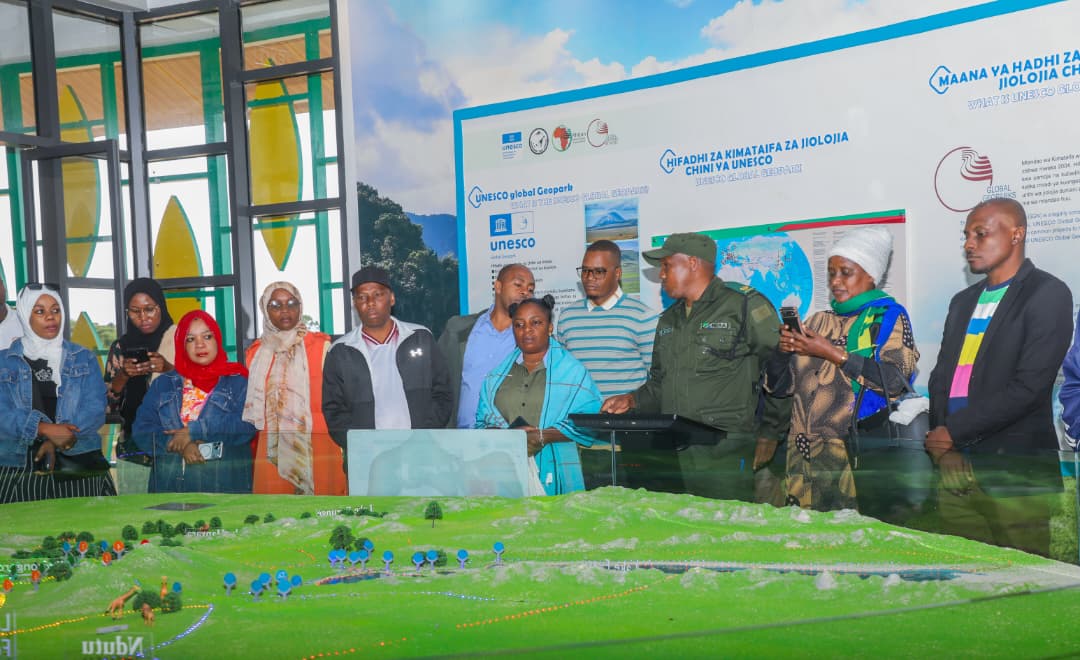 Stakeholders gathered at Ngorongoro Conservation Area during Africa World Heritage Day celebrations, highlighting conservation, history, and human origins in Tanzania.