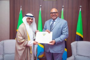 Foreign Minister Kombo Receives Credentials from Kuwait’s Ambassador-Designate to Tanzania